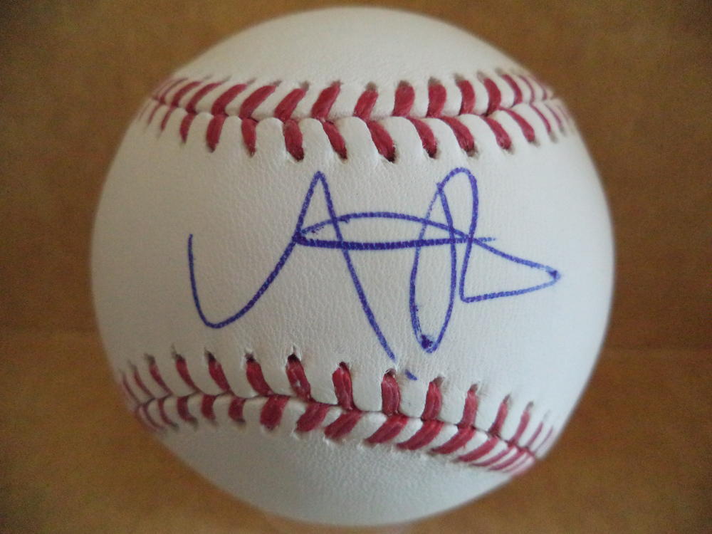 ADRIAN RONDON TAMPA BAY RAYS SIGNED AUTOGRAPHED M.L. BASEBALL W/COA
