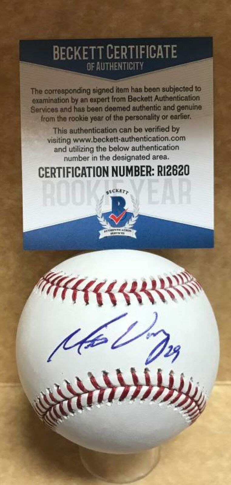 MITCH WALDING PHILADELPHIA PHILLIES ROOKIE YEAR SIGNED M.L. BASEBALL R12620
