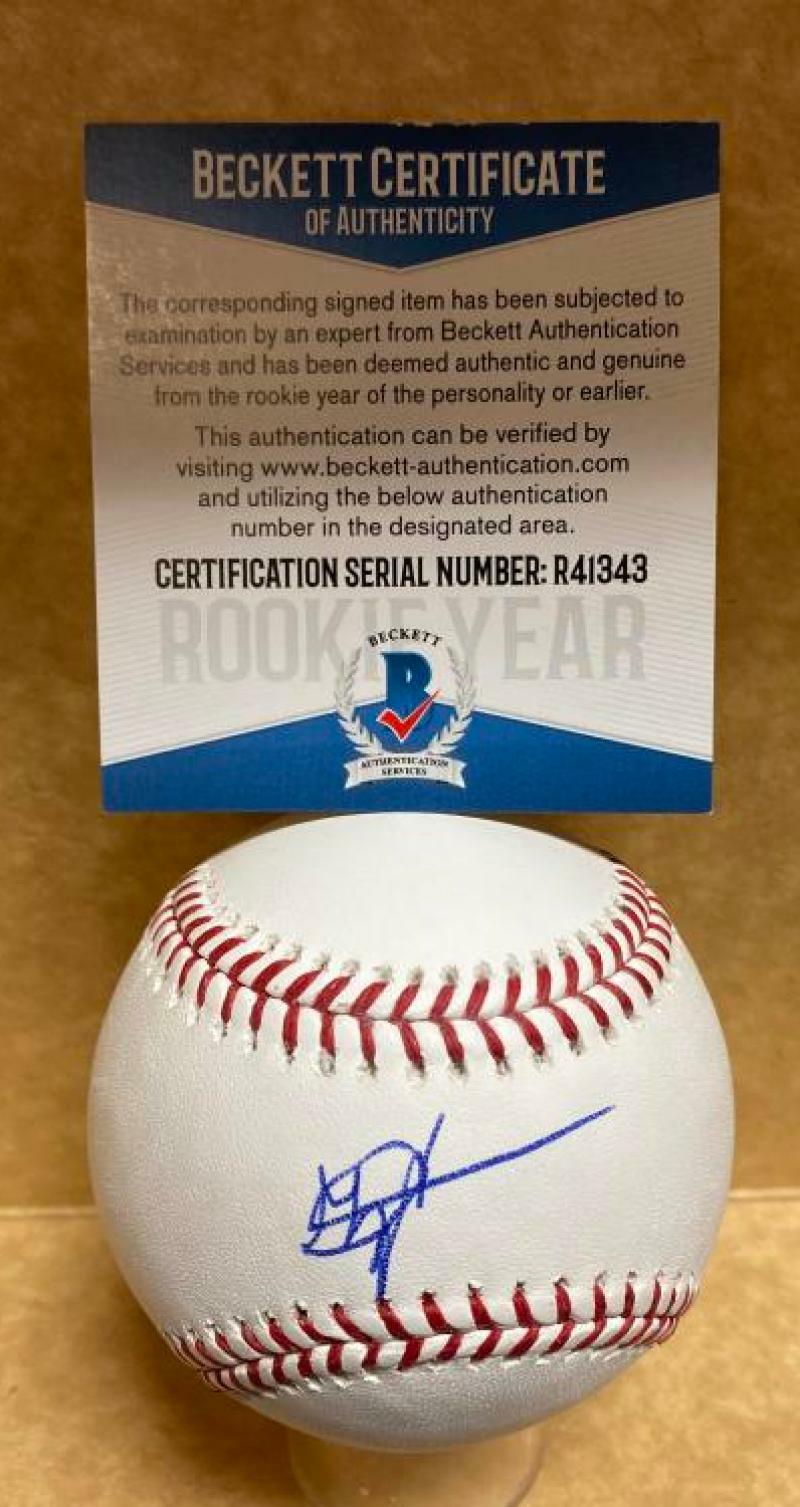 MARIO ZABALA PERFECT GAME FIU ROOKIE YEAR SIGNED M.L. BASEBALL BECKETT R41343