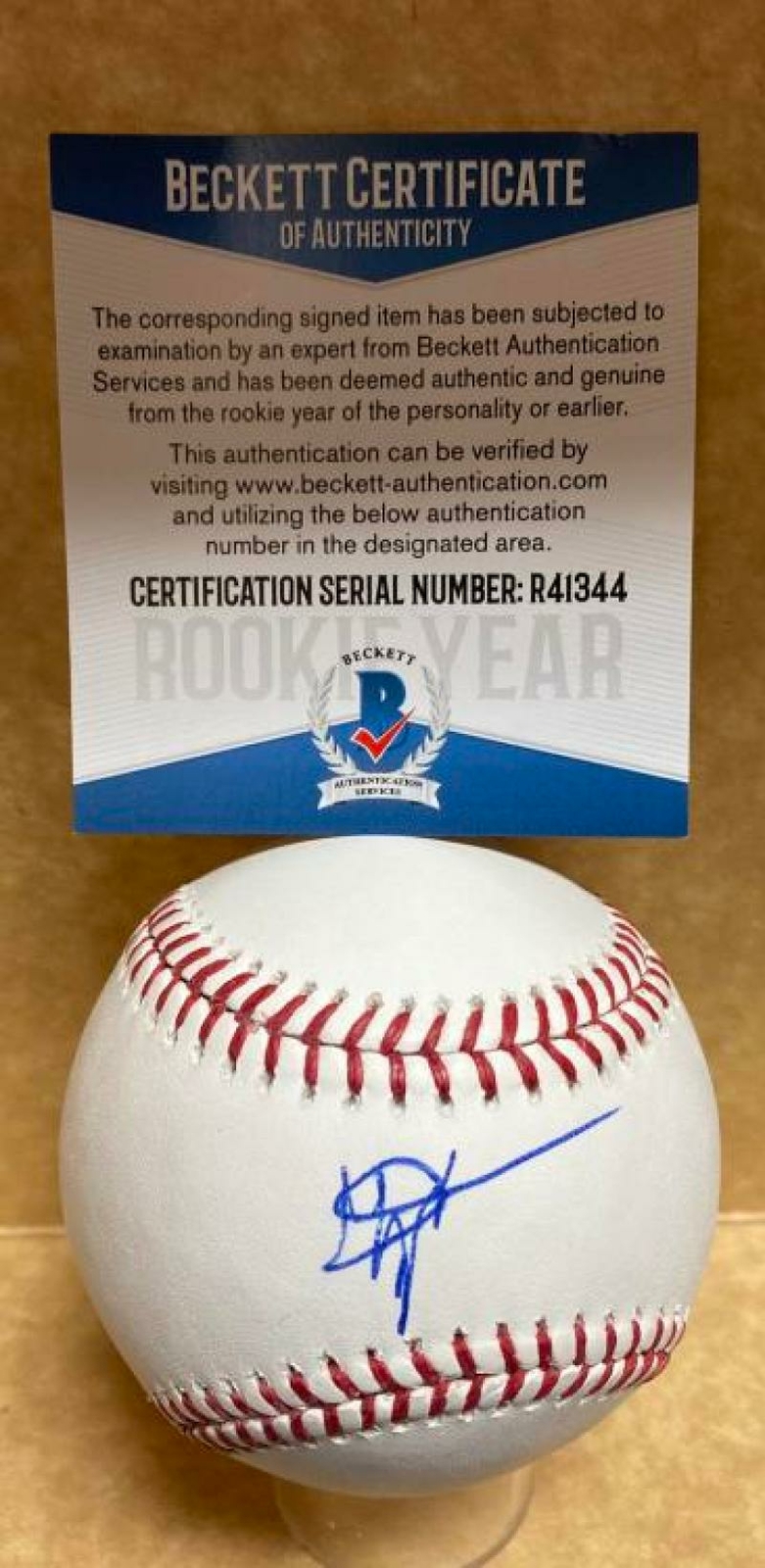 MARIO ZABALA PERFECT GAME FIU ROOKIE YEAR SIGNED M.L. BASEBALL BECKETT R41344