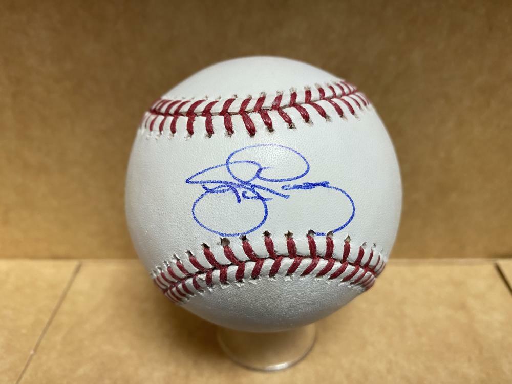JIM PRESLEY MARINERS/BRAVES SIGNED AUTOGRAPHED M.L. BASEBALL W/ COA
