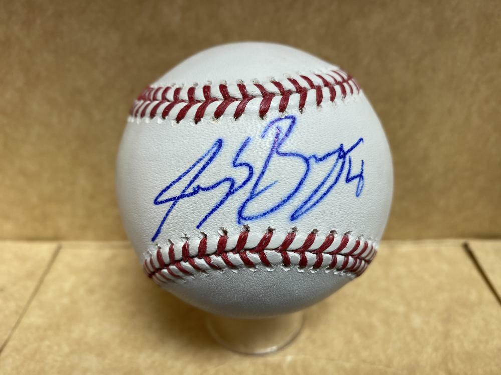 JACOB BRUGMAN A'S/ORIOLES SIGNED AUTOGRAPHED M.L. BASEBALL W/ COA
