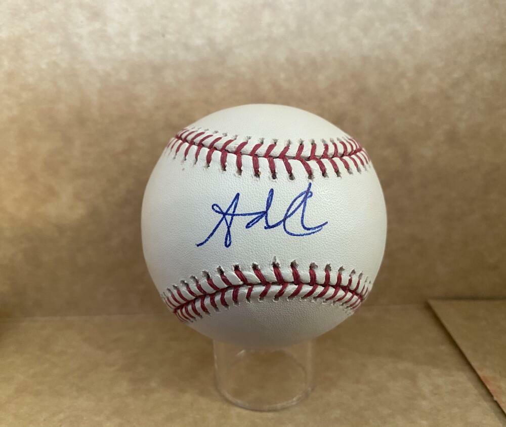 ADRON CHAMBERS ST. LOUIS CARDINALS SIGNED AUTOGRAPHED M.L. BASEBALL W/ COA COLLECTIBLE MEMORABILIA