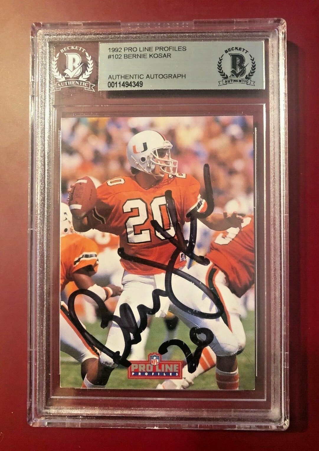 1992 PRO LINE PROFILES BERNIE KOSAR 3 OF 9 CANES
