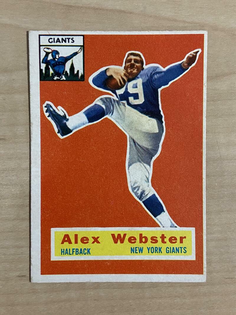 1956 TOPPS ALEX WEBSTER NEW YORK GIANTS ROOKIE #5 EX
