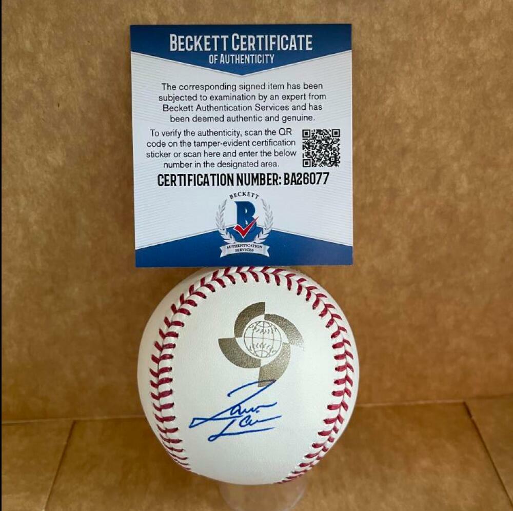 JAMESON TAILLON CANADA YANKEES SIGNED 2013 WORLD BASEBALL CLASSIC BASEBALL BAS B
