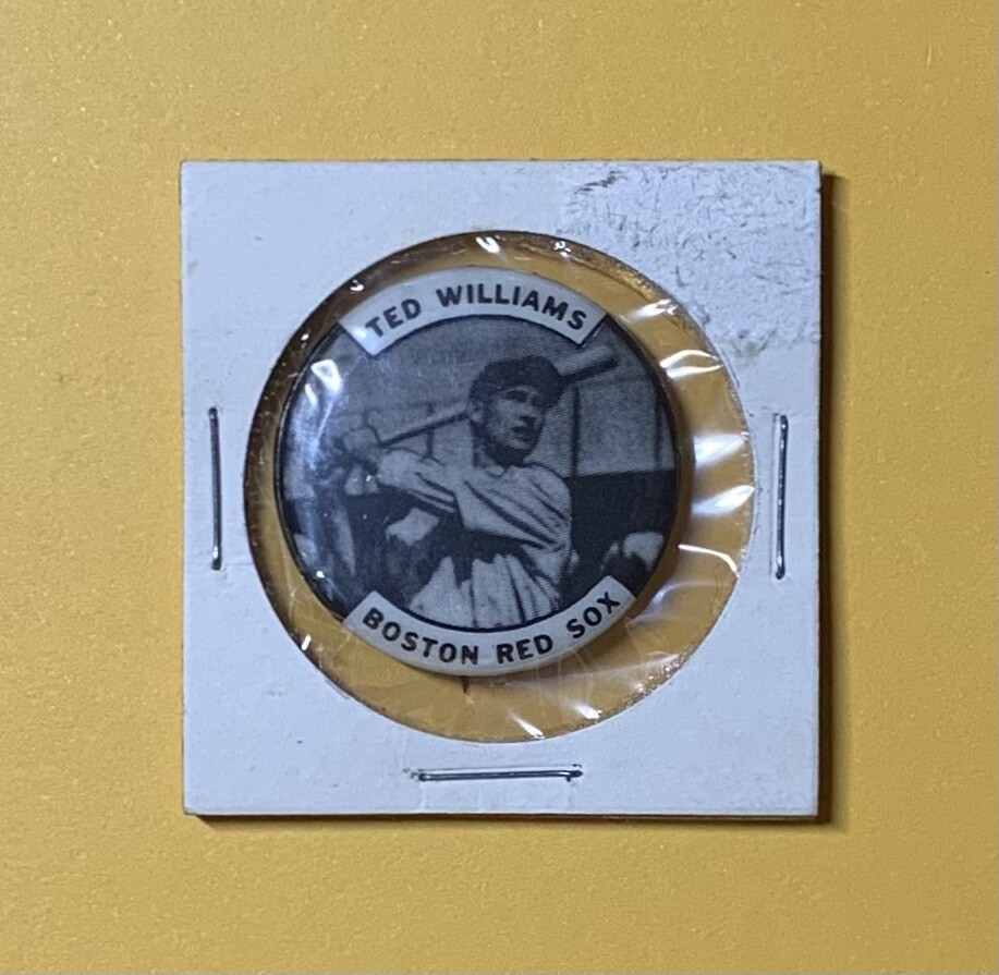 1950’S TED WILLIAMS VINTAGE PIN RED SOX HOF COLLECTIBLE MEMORABILIA