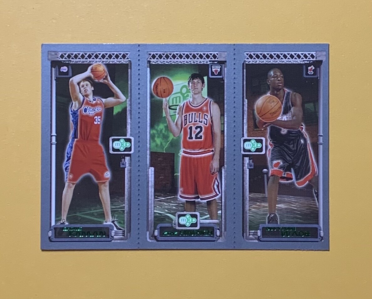 2004 TOPPS MATRIX DWYANE WADE HINRICH KAMAN TRIPLE CARD RC #115 #117 #116
