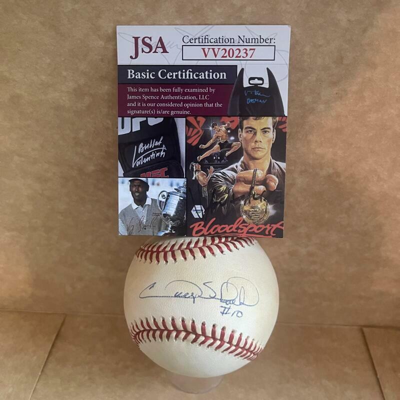 GARY SHEFFIELD DODGERS.BRAVES SIGNED AUTOGRAPHED M.L. BASEBALL JSA VV20237 COLLECTIBLE MEMORABILIA