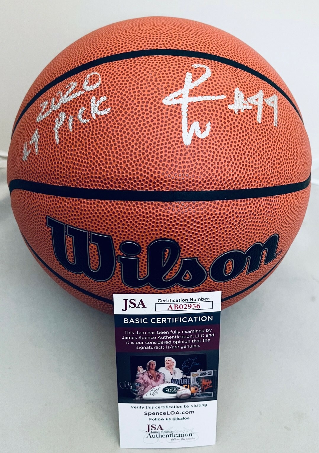PATRICK WILLIAMS CHICAGO BULLS SIGNED NBA BASKETBALL BALL W/ INSCRIPTION JSA COLLECTIBLE MEMORABILIA