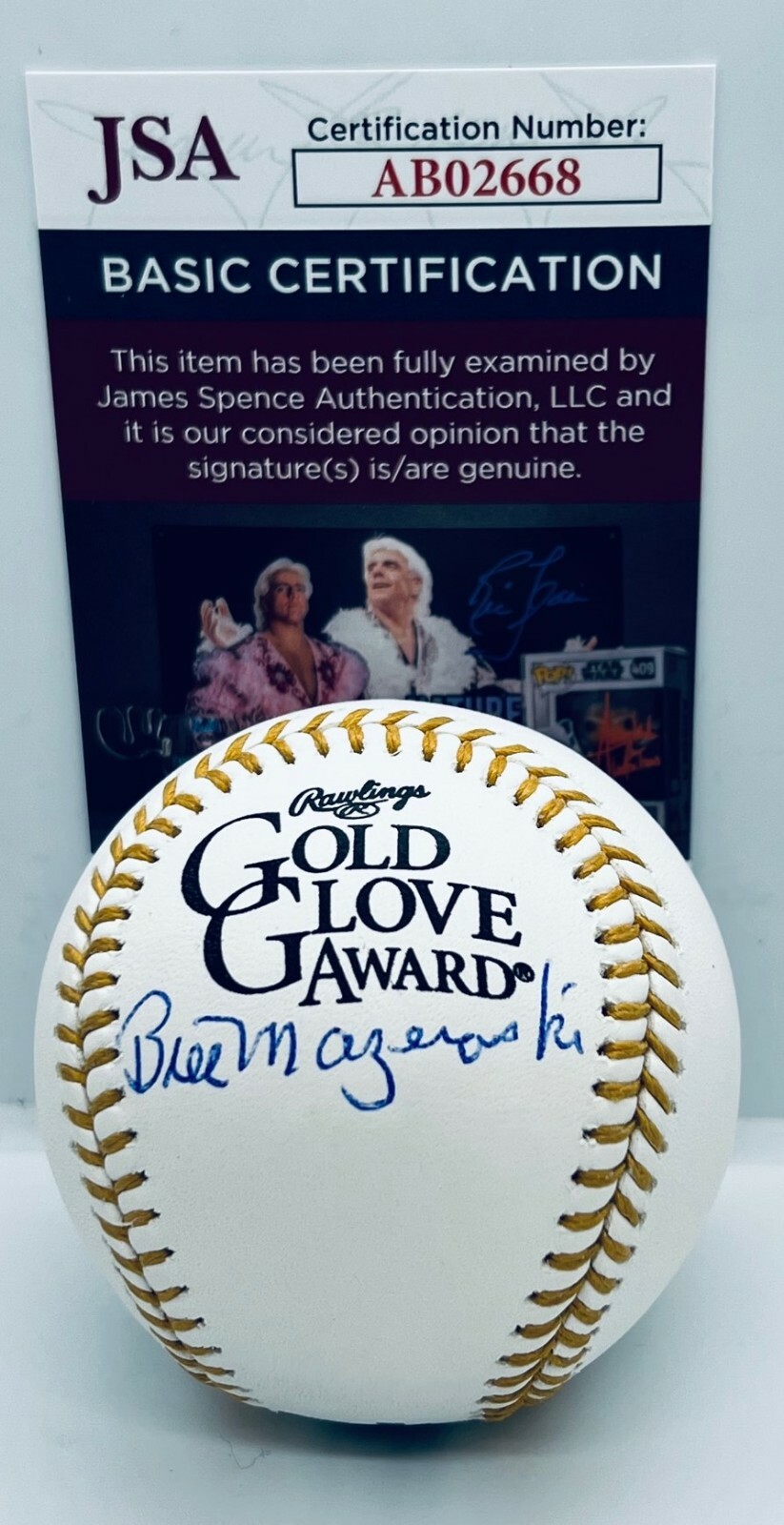 BILL MAZEROSKI PIRATES SIGNED GOLD GLOVE BASEBALL BALL AUTOGRAPHED JSA COLLECTIBLE MEMORABILIA