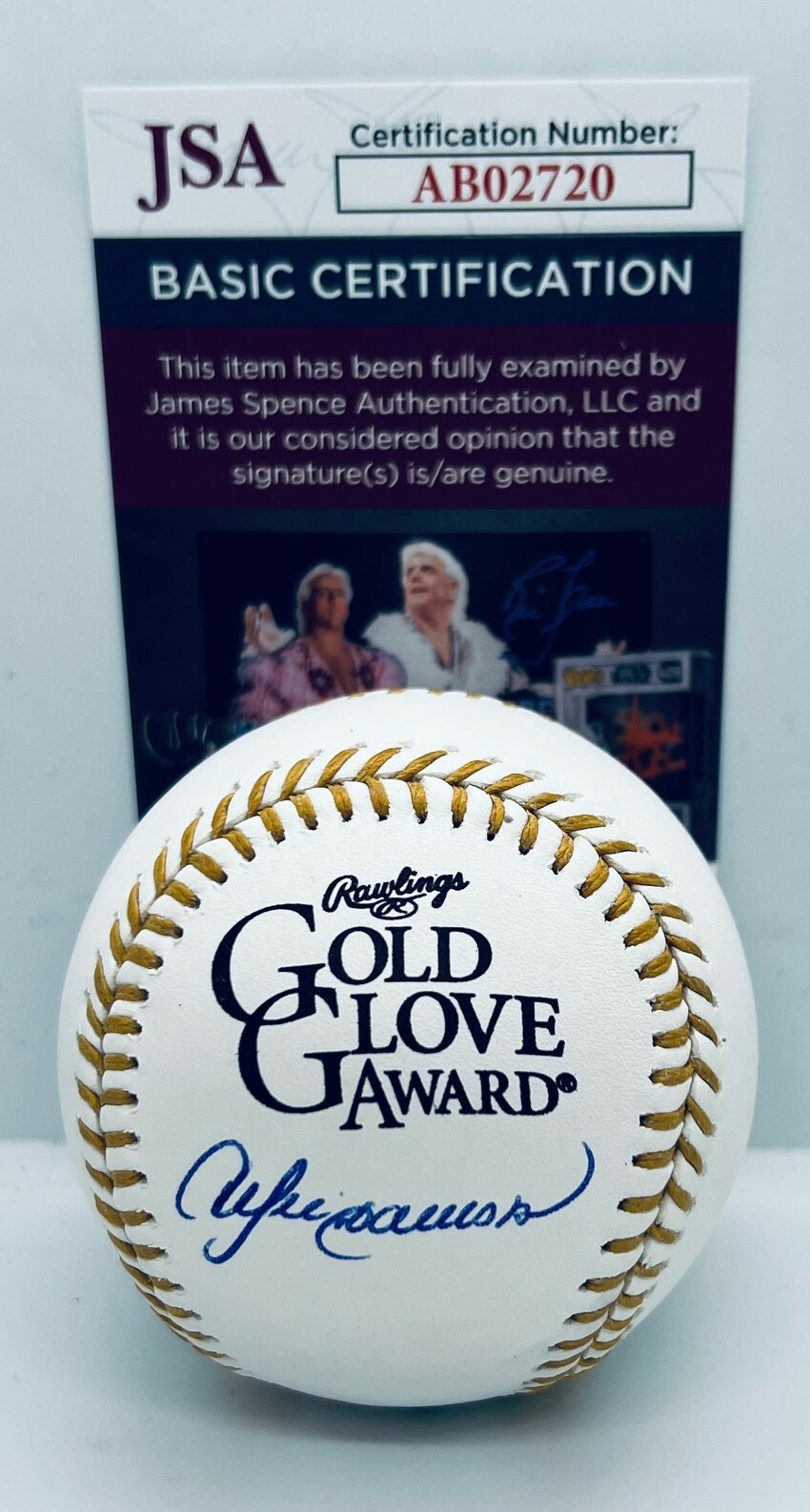 ANDRE DAWSON CHICAGO CUBS SIGNED GOLD GLOVE BASEBALL BALL AUTOGRAPHED JSA COLLECTIBLE MEMORABILIA
