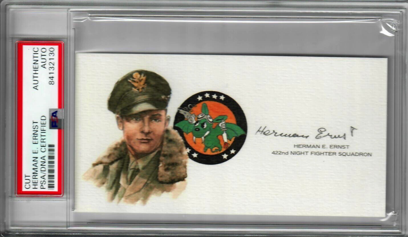 HERMAN ERNST SIGNED CUT SIGNATURE PSA DNA 84132130
