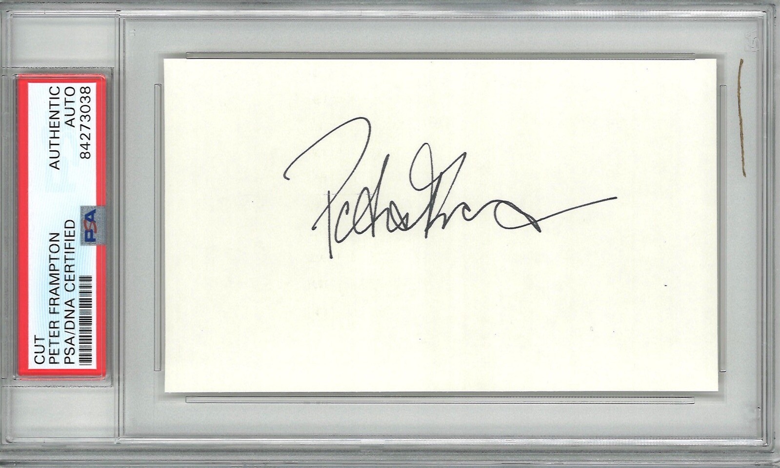 PETER FRAMPTON SIGNED CUT SIGNATURE PSA DNA 84273038
