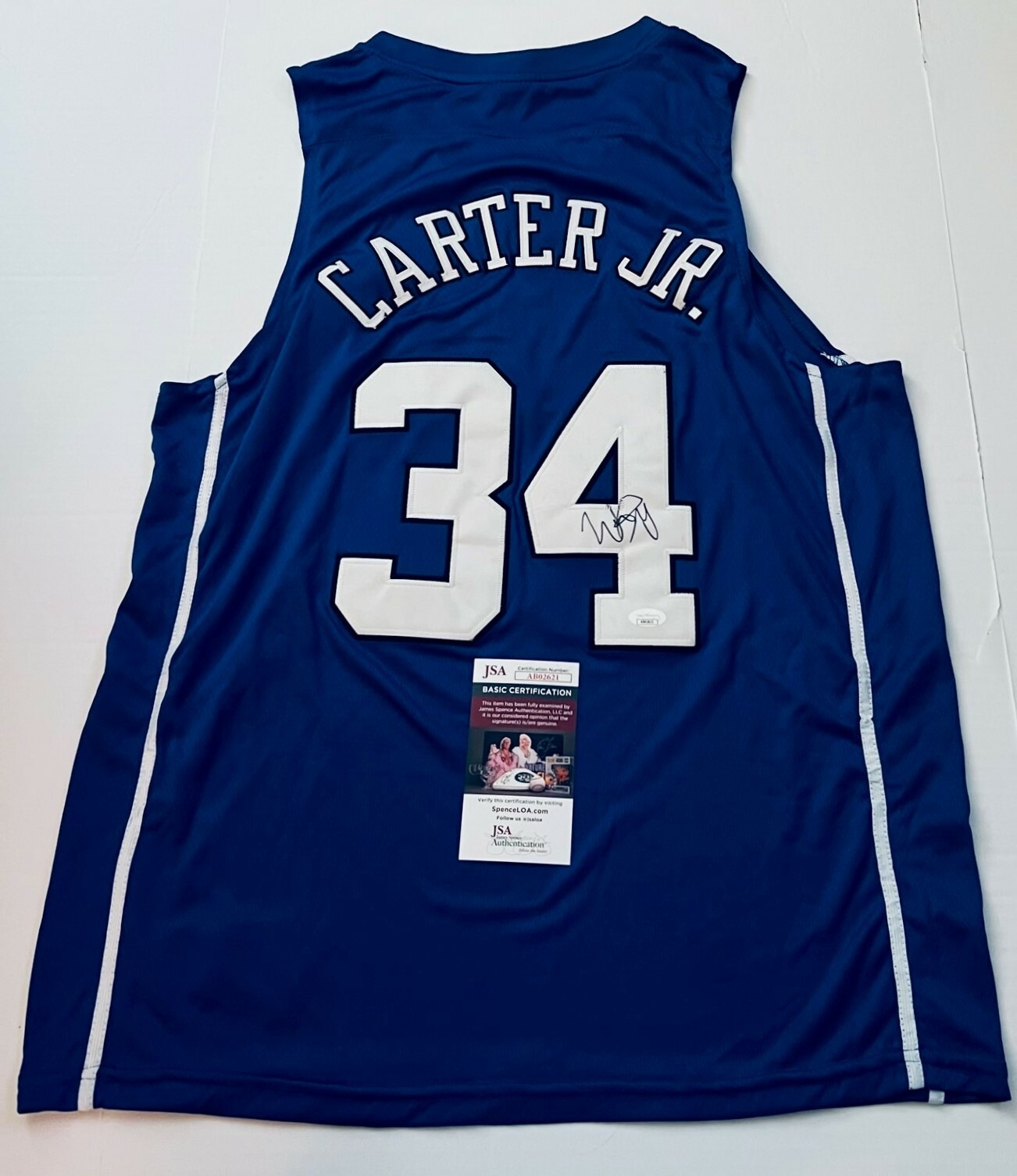 opens in new window or tab
Wendell Carter Jr. Magic signed Duke Blue Devils jersey autographed 3 JSA