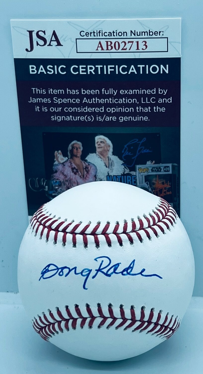 Doug Rader Houston Astros signed Official MLB Baseball Ball autographed JSA