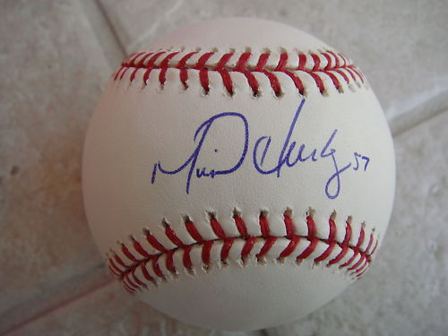 MIKE HARKEY NY YANKEES SIGNED OFFICIAL ML BALL COA
