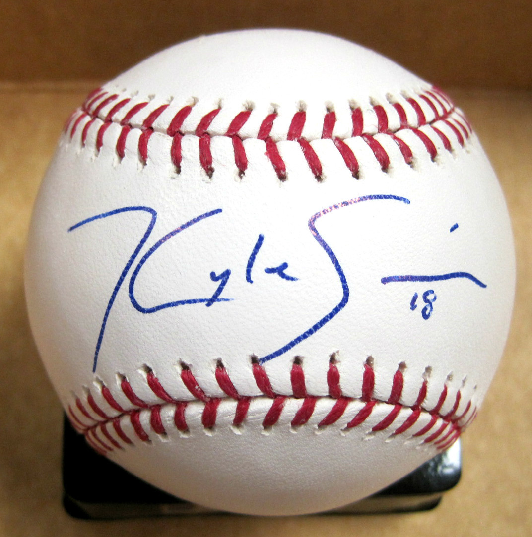 KYLE SIMON BALTIMORE ORIOLES SIGNED AUTOGRAPHED O.M.L BASEBALL W/COA
