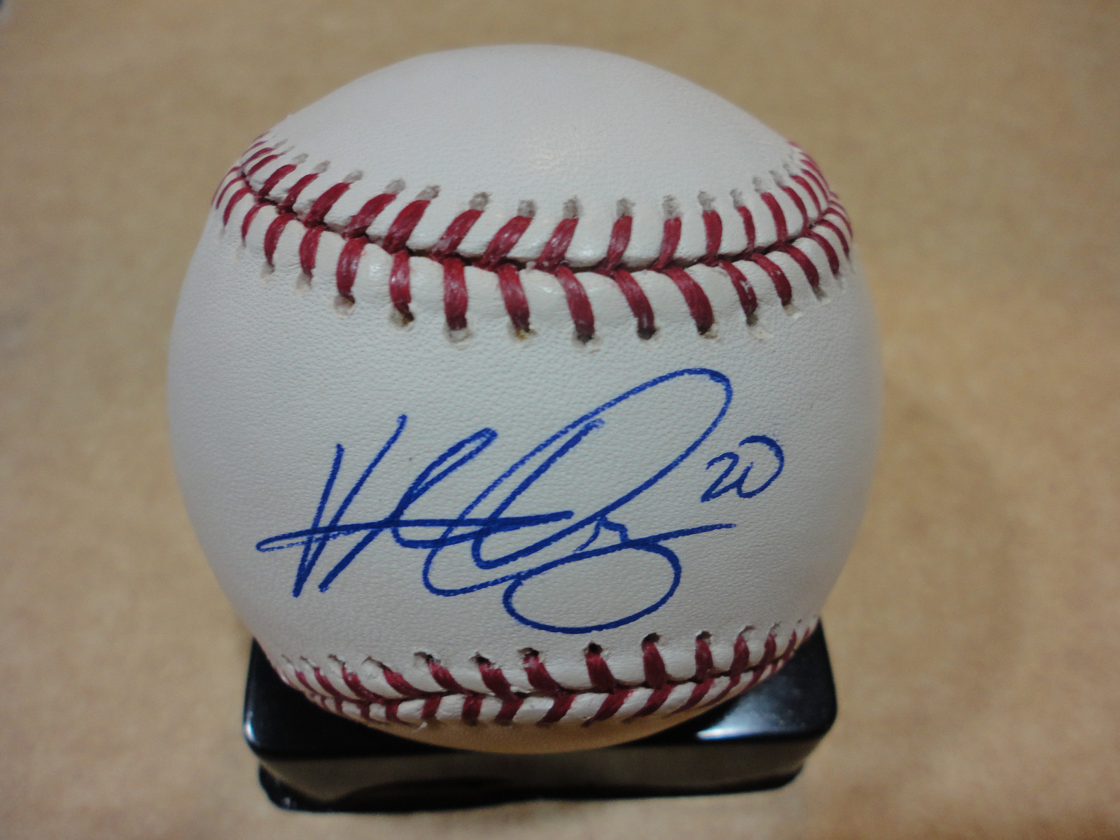 VICTOR DIAZ METS RANGERS SIGNED AUTOGRAPH MAJOR LEAGUE BASEBALL W/COA
