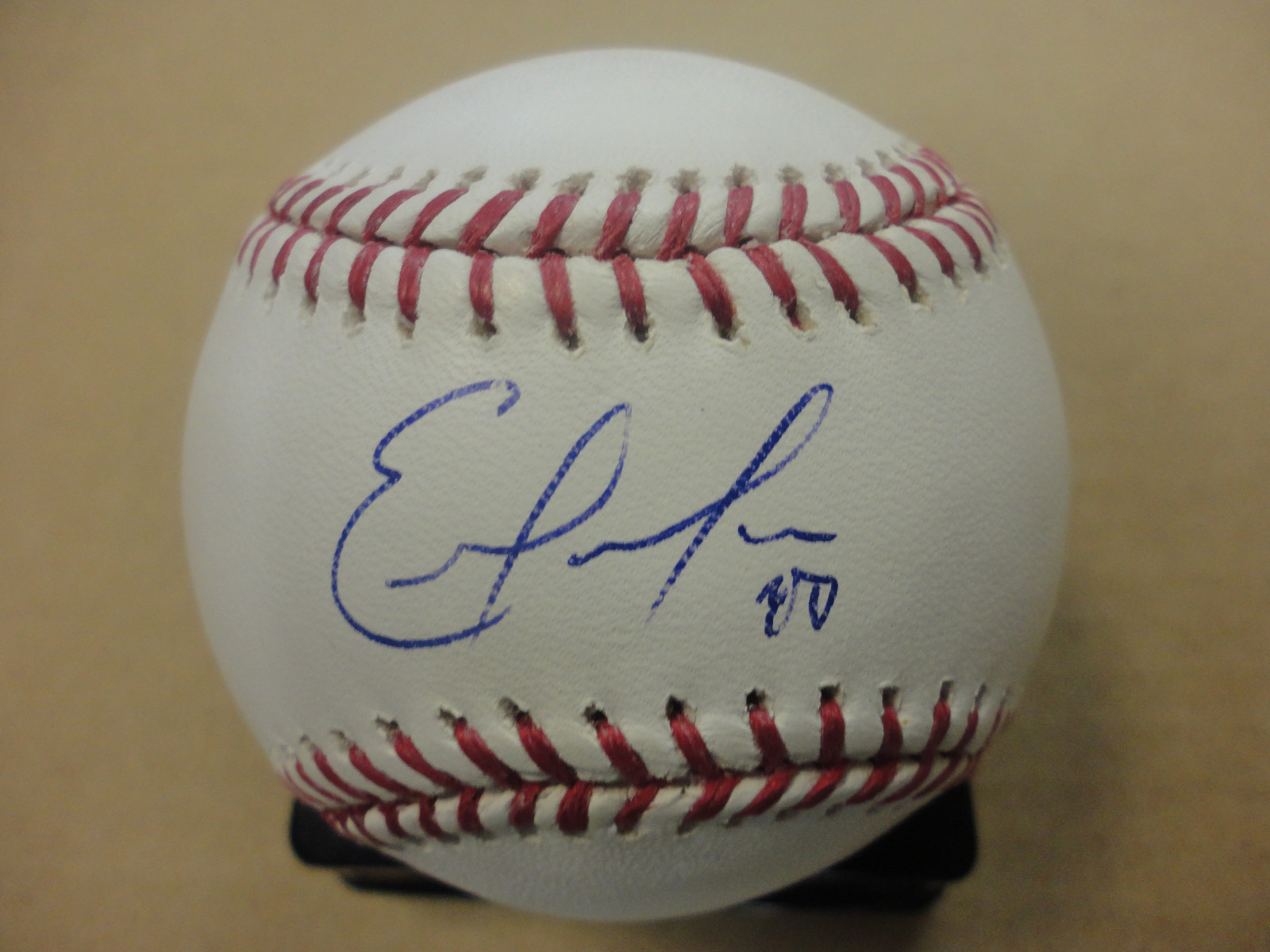 EDUARDO EDDIE MORLAN CUBS TWINS SIGNED AUTOGRAPHED MAJOR LEAGUE BASEBALL COA
