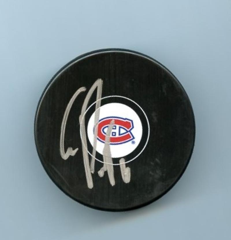 GREG PATERYN MONTREAL CANADIENS SIGNED HOCKEY PUCK W/ COA

