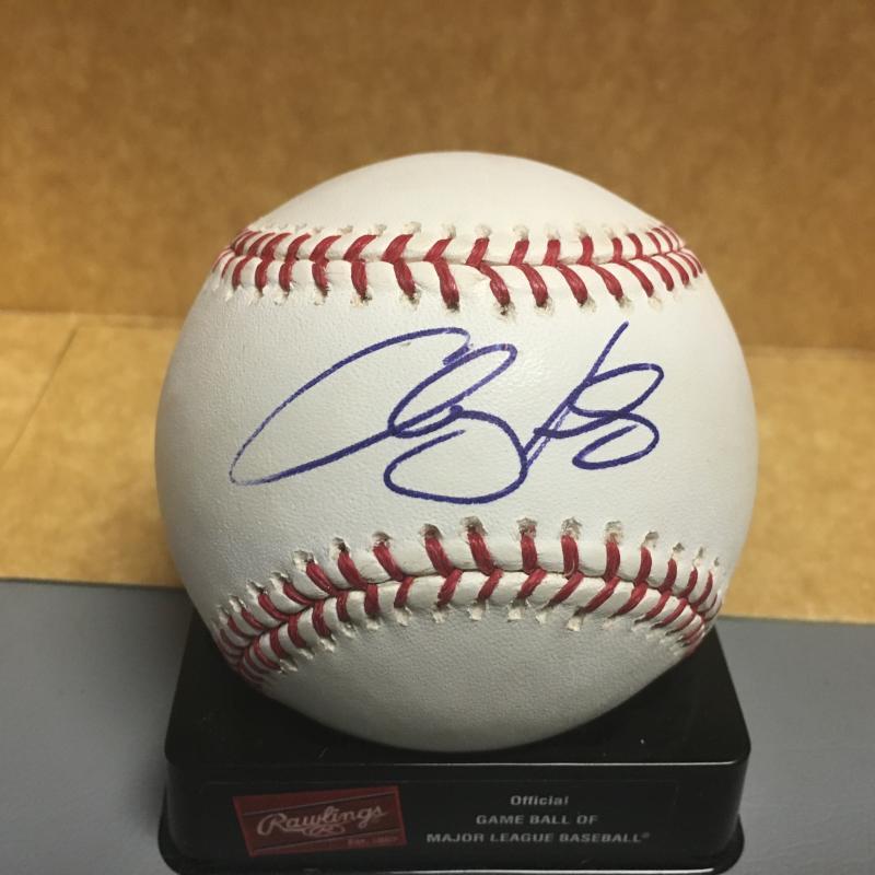 CLAY HENSLEY GIANTS/MARLINS/PADRES M.L. SIGNED BASEBALL W/COA
