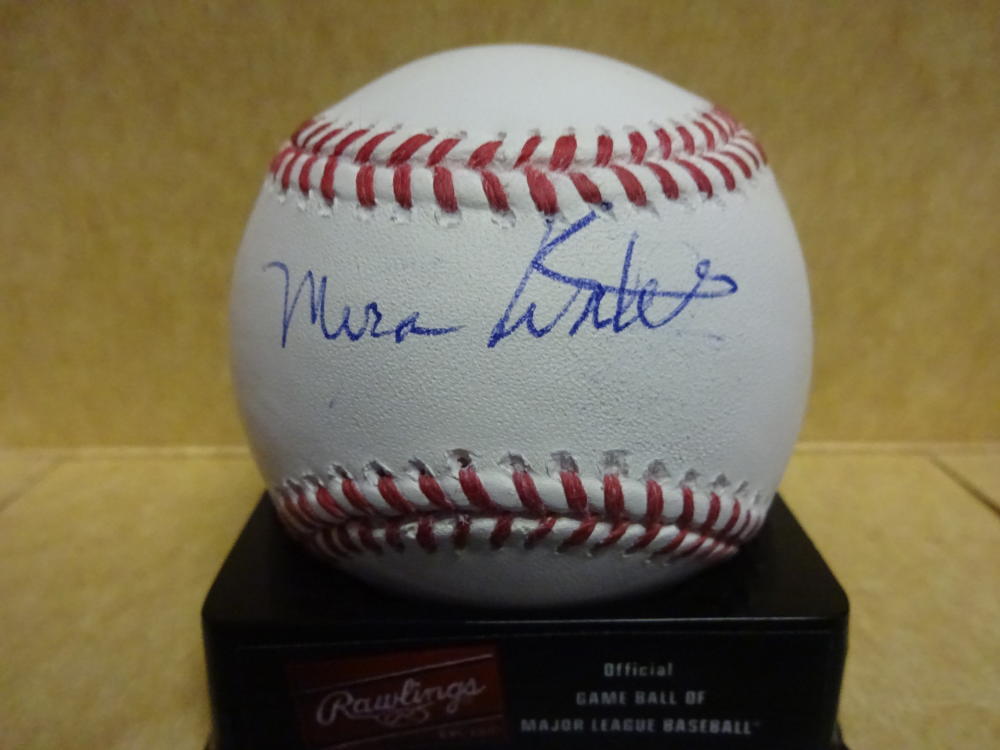 MIRA WATERS GREATEST LOVE OF ALL MOVIE ALI'S WIFE SIGNED M.L. BASEBALL W/COA
