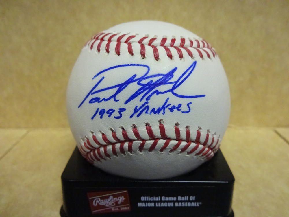PAUL ASSENMACHER 1993 YANKEES SIGNED M.L BASEBALL W/COA
