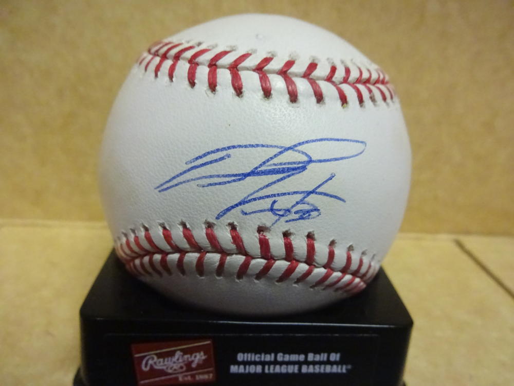 DAVID PURCEY RED SOX/JAYS SIGNED M.L. BASEBALL W/COA
