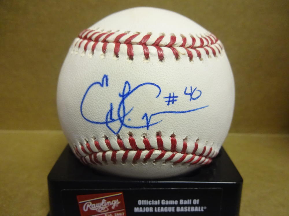 ERIC CROZIER TORONTO BLUE JAYS SIGNED M.L. BASEBALL W/COA
