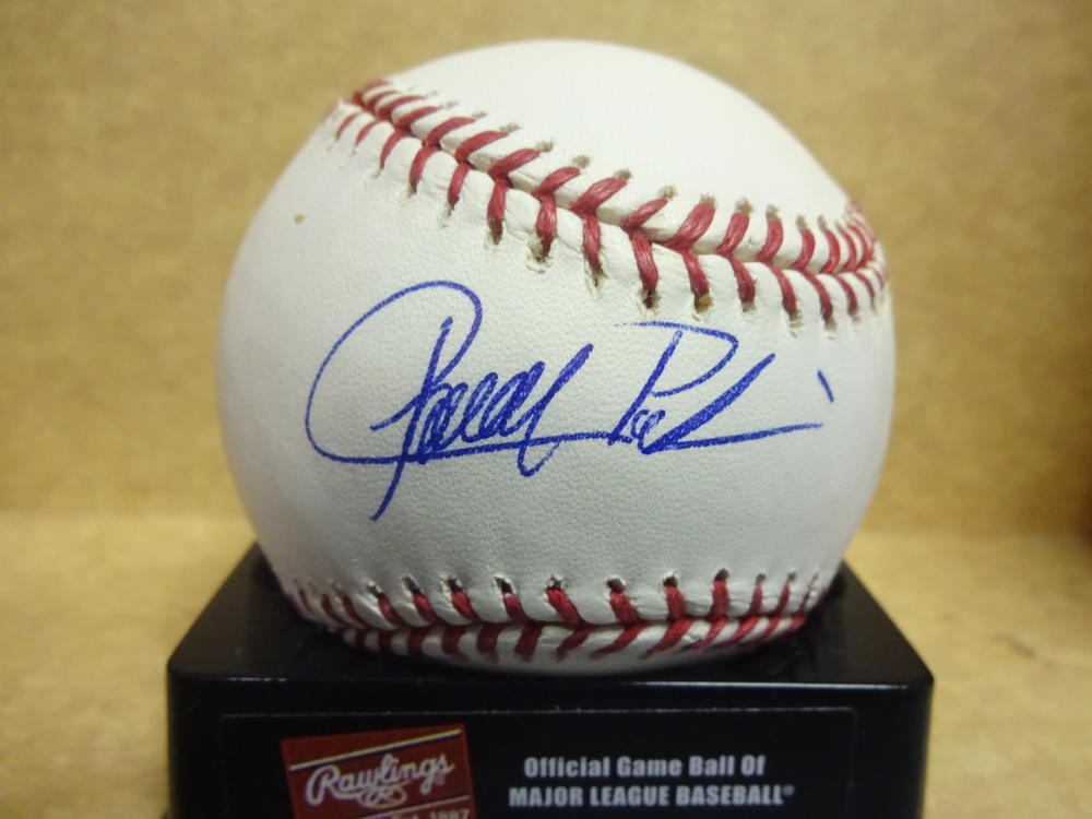 RONNY PAULINO PIRATES/ORIOLES/METS SIGNED M.L. BASEBALL W/COA
