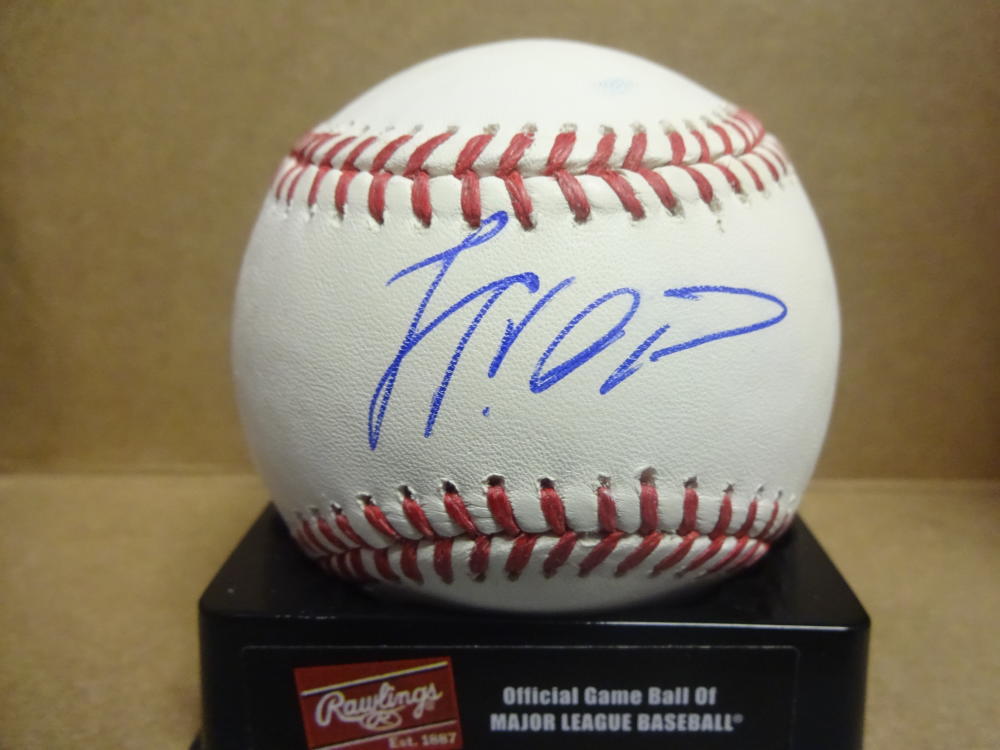 FELIPE RIVERO PIRATES/NATIONALS SIGNED M.L. BASEBALL W/COA
