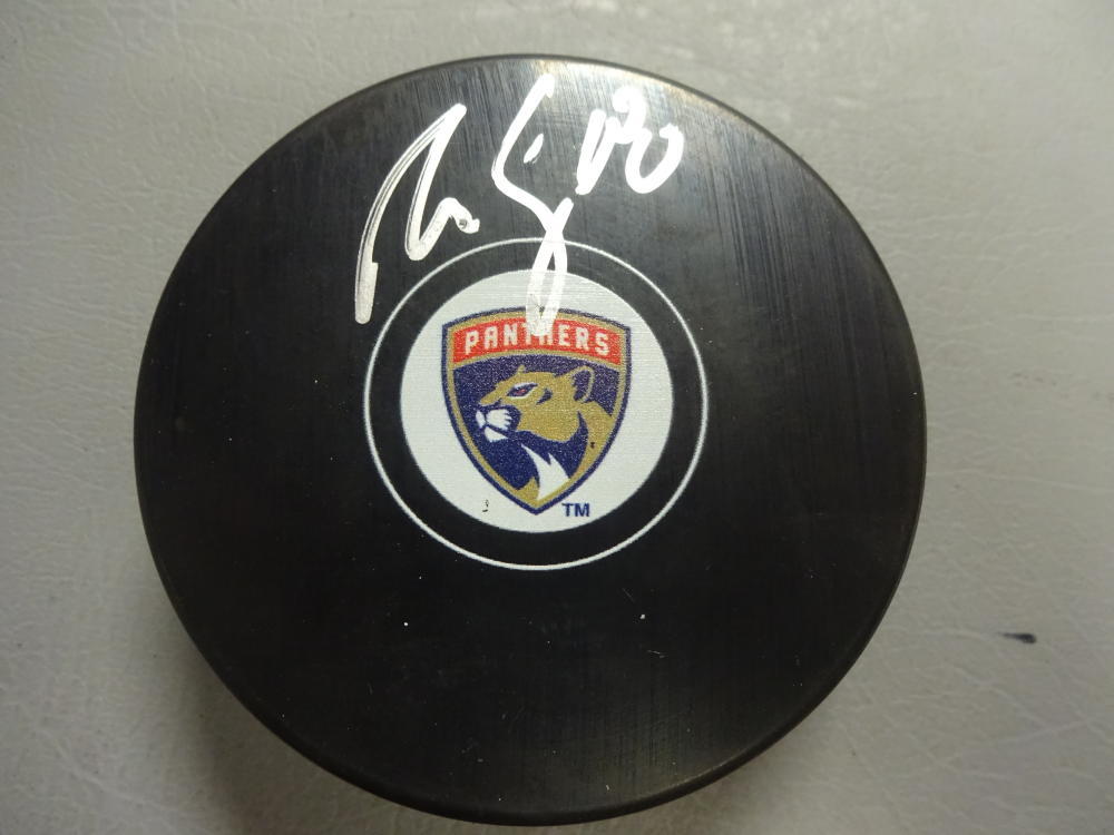 REILLY SMITH FLORIDA PANTHERS SIGNED AUTOGRAPHED HOCKEY PUCK W/COA
