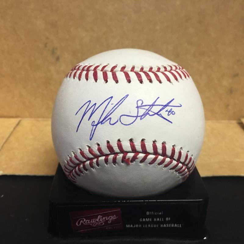 MICHAEL STUTES PHILADELPHIA PHILLIES SIGNED M.L. BASEBALL W/COA
