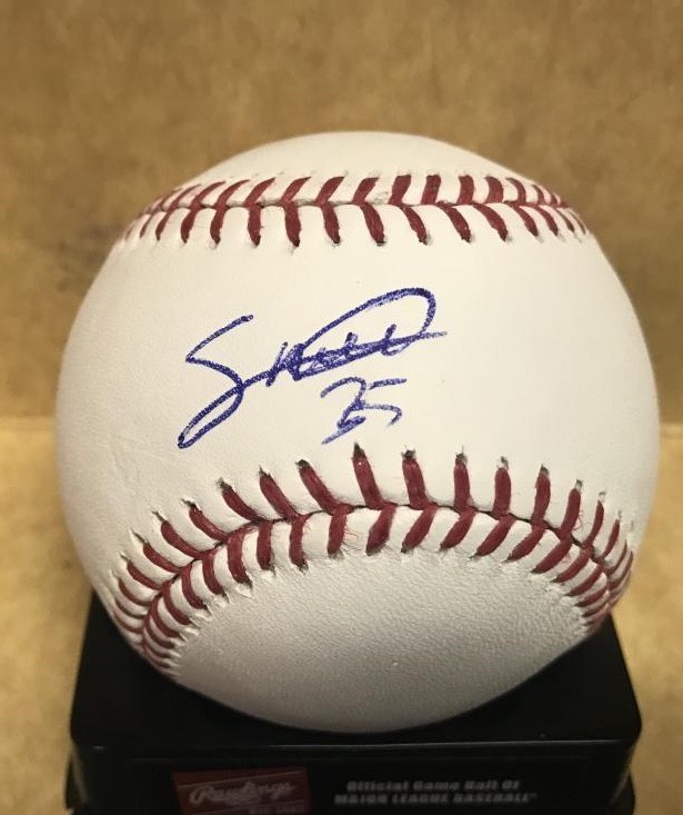 SANDY BAEZ DETROIT TIGERS SIGNED AUTOGRAPHED M.L. BASEBALL W/COA
