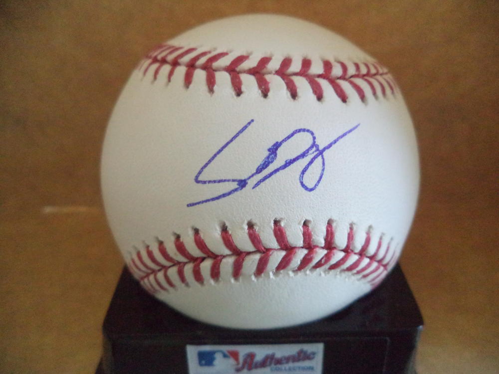 SEAN BRADY CLEVELAND INDIANS SIGNED AUTOGRAPHED M.L. BASEBALL W/COA
