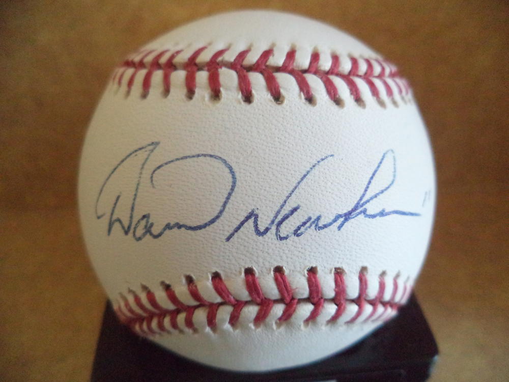 DAVID NEWHAN METS/ORIOLES SIGNED AUTOGRAPHED M.L. BASEBALL W/COA

