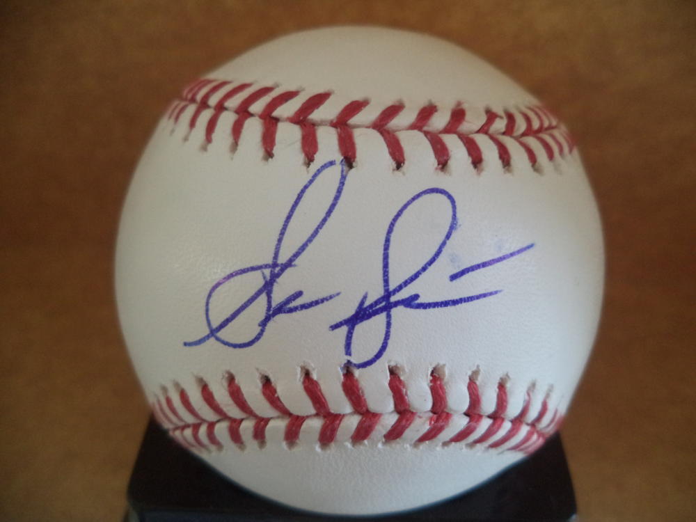 SHAE SIMMONS ATLANTA BRAVES SIGNED AUTOGRAPHED M.L. BASEBALL W/COA
