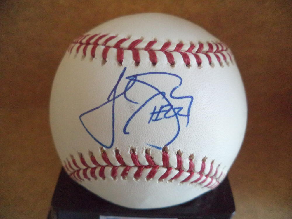JARED SANDBERG TAMPA BAY DEVIL RAYS SIGNED AUTOGRAPHED M.L. BASEBALL COA
