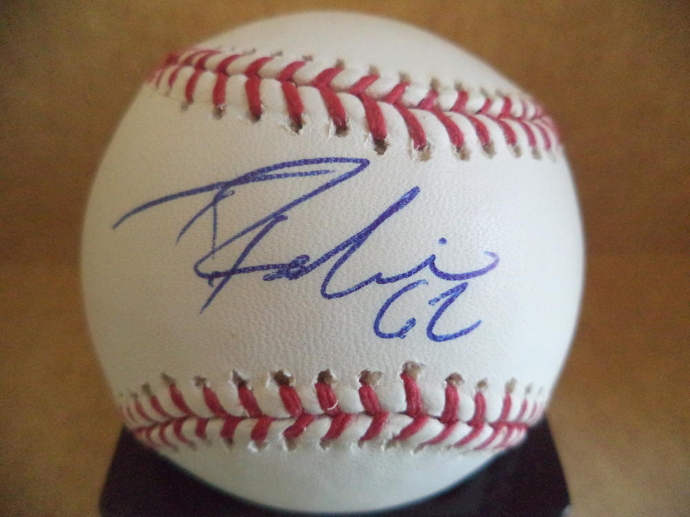 TRAYVON ROBINSON LOS ANGELES DODGERS SIGNED AUTOGRAPHED M.L. BASEBALL W/COA
