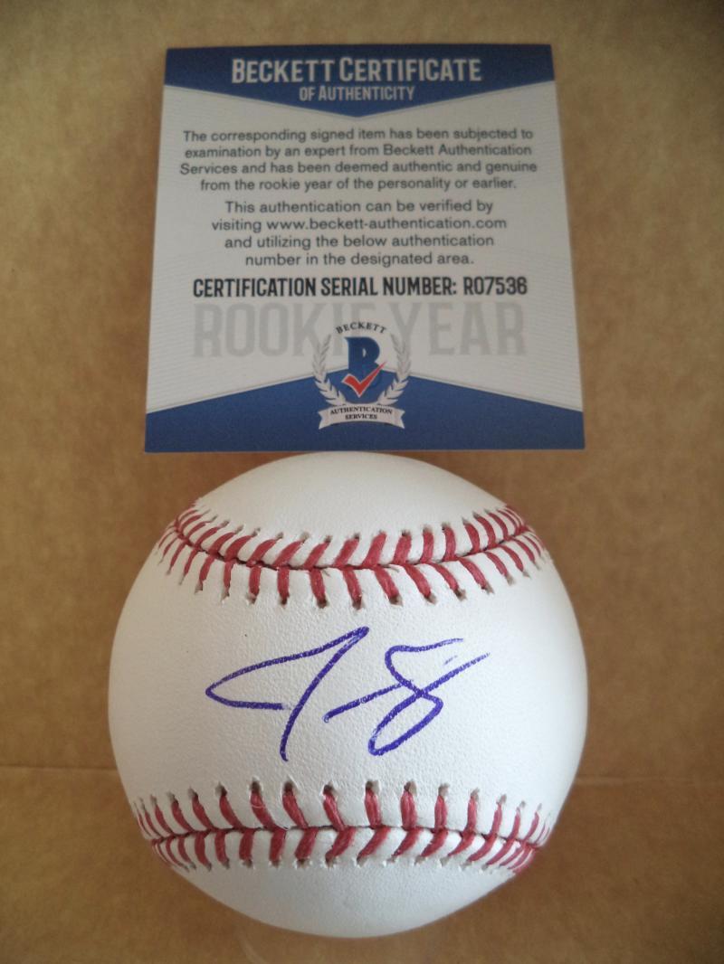 JORDAN SHEFFIELD LA DODGERS ROOKIE YEAR SIGNED AUTO ML BASEBALL BECKETT R07536
