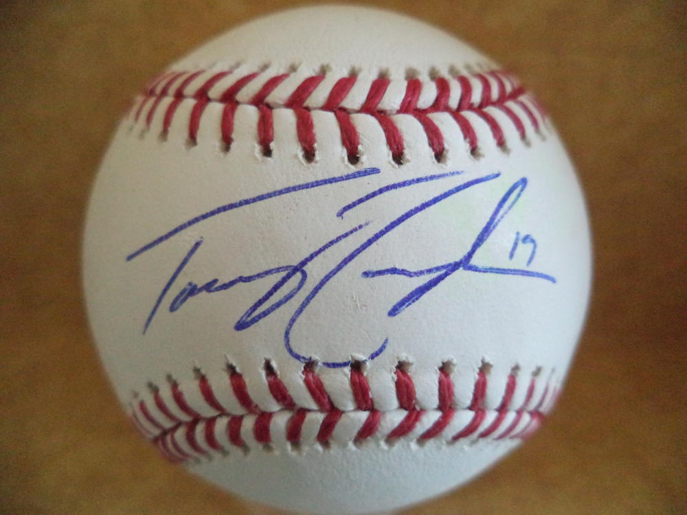 TOMMY JOSEPH TEXAS RANGERS SIGNED AUTOGRAPHED M.L. BASEBALL W/COA
