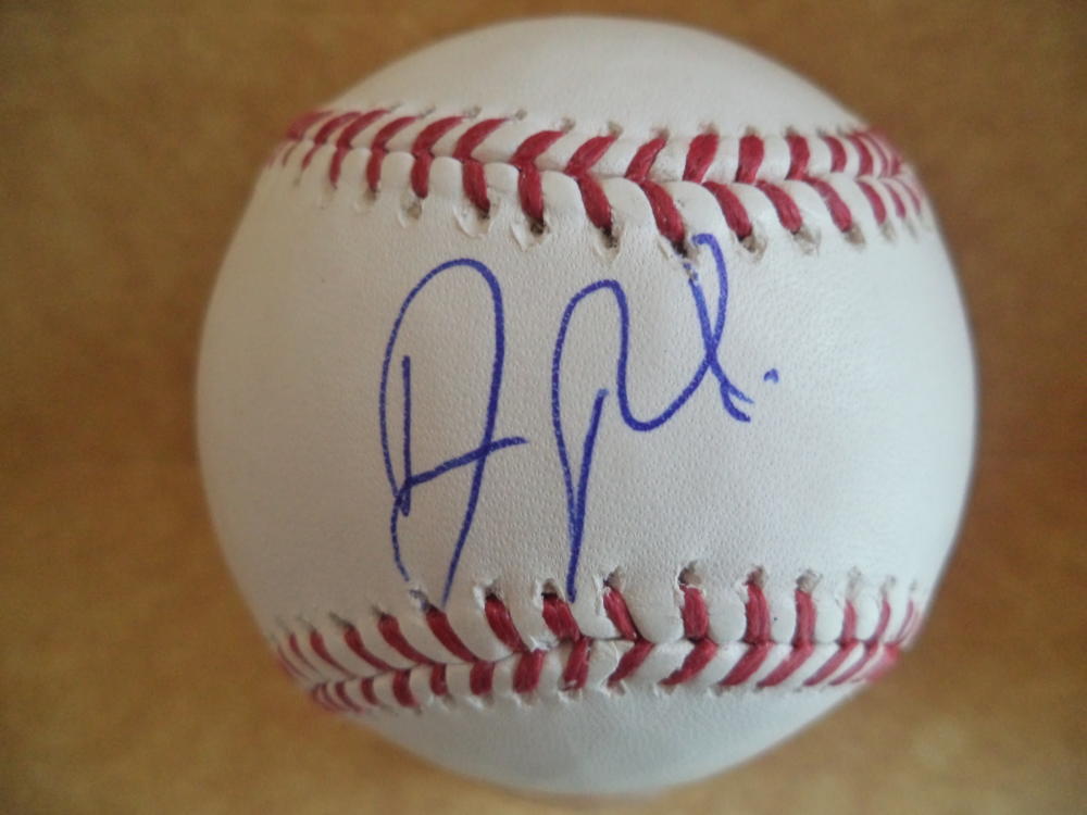 DORSSYS PAULINO INDIANS/AKRON SIGNED AUTOGRAPHED M.L. BASEBALL W/COA

