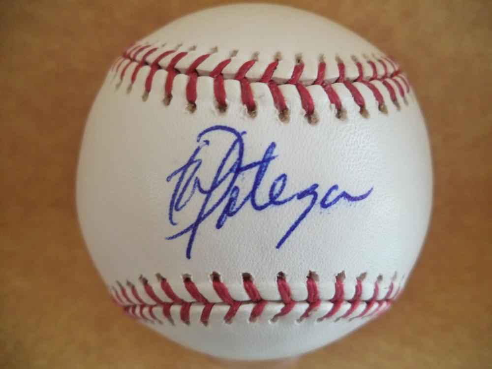 BILL ORTEGA CUBA/CARDINALS RARE SIGNED AUTOGRAPHED M.L. BASEBALL W/COA
