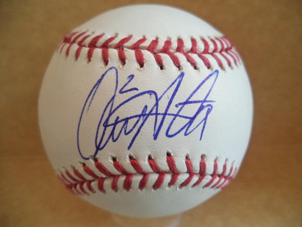 ALEXI AMARISTA ANGELS/PADRES/ROCKIES SIGNED AUTOGRAPHED M.L. BASEBALL W/COA
