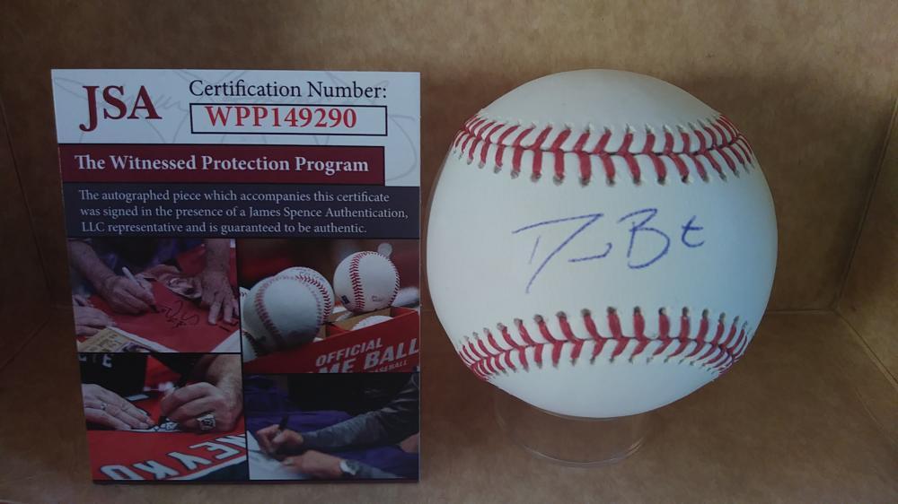 DAVID BOTE CHICAGO CUBS SIGNED AUTOGRAPHED M.L. BASEBALL JSA WITNESS WPP149290

