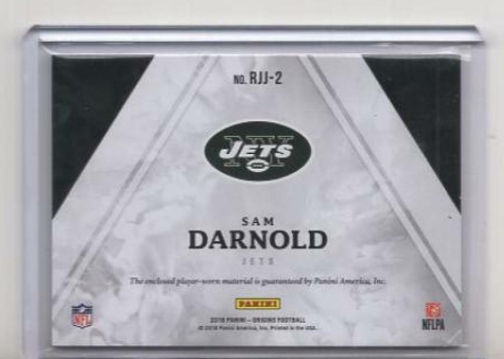 SAM DARNOLD NEW YORK JETS 2018 PANINI ORIGINS RJJ-2 ROOKIE PATCH /99
