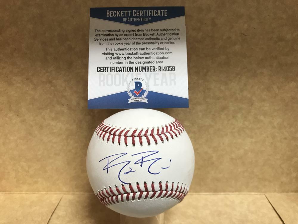 BRYSON BRIGMAN MIAMI MARLINS ROOKIE YEAR SIGNED M.L. BASEBALL BECKETT R14059