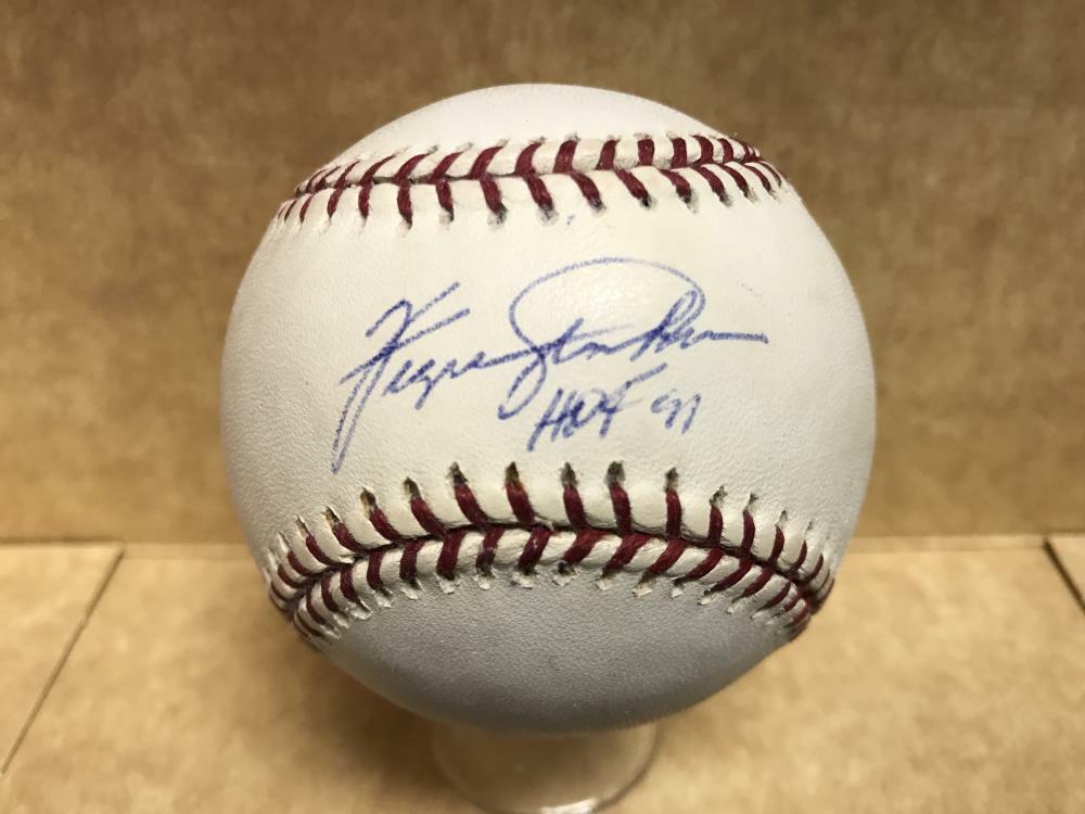FERGIE JENKINS CUBS HOF 91 SIGNED M.L. BASEBALL W/ REGGIE HOLOGRAM
