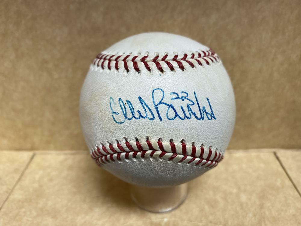 ELLIS BURKS BOSTON RED SOX/INDIANS SIGNED AUTOGRAPHED A.L. BASEBALL W/ COA
